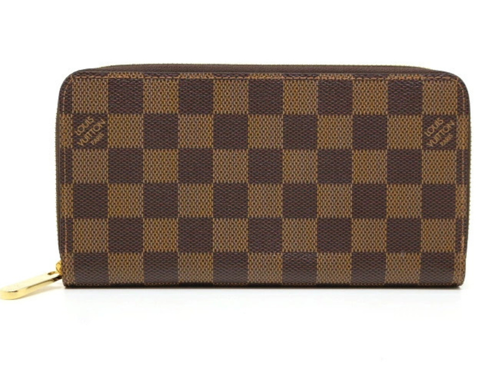 LOUIS VUITTON Accessories Wallet Long Zippy Round Damier Rose Pink Ballerine